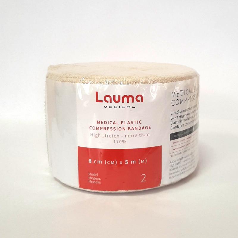 Бинт мед.еласт.компр. 8смх5м модель 2 б/латексу